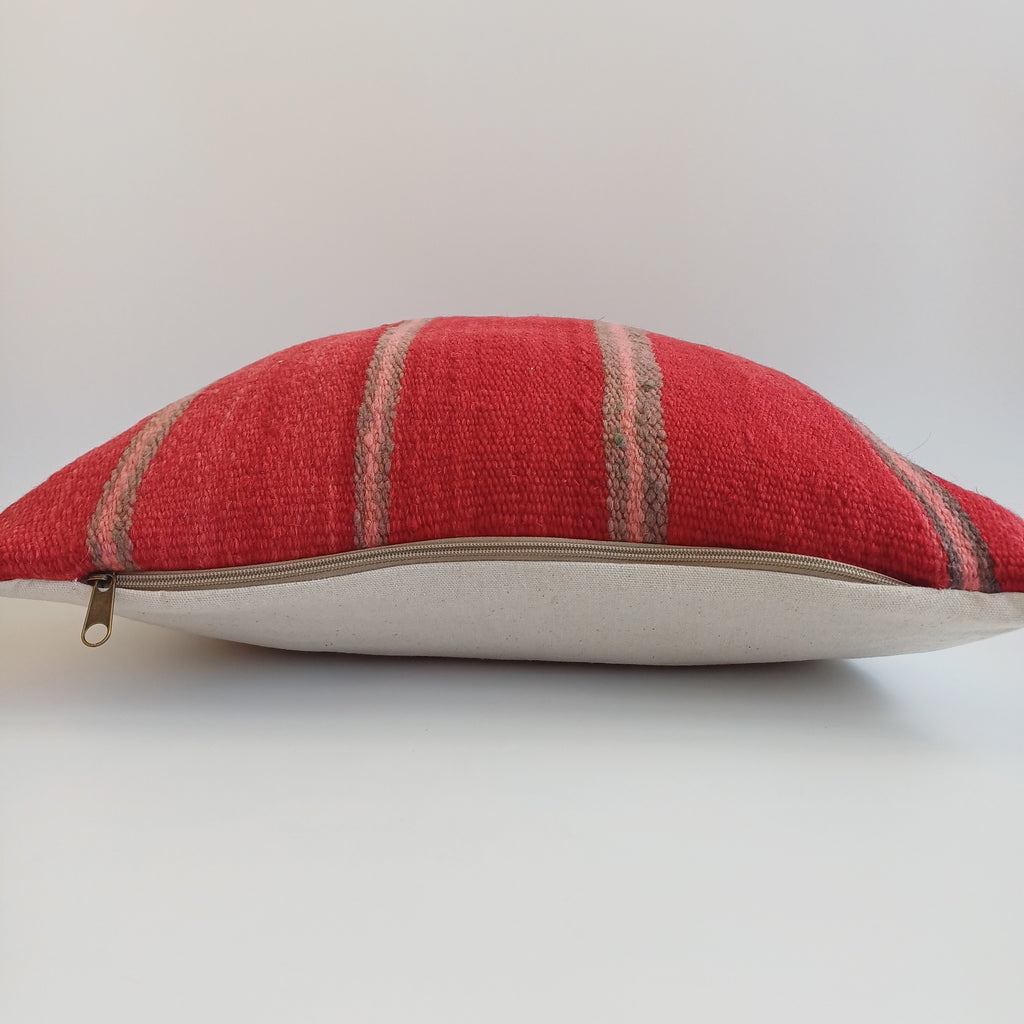 Moroccan Handmade Multicoloured Rug Cushion Cover 20''x20'' / 50x50 CM
