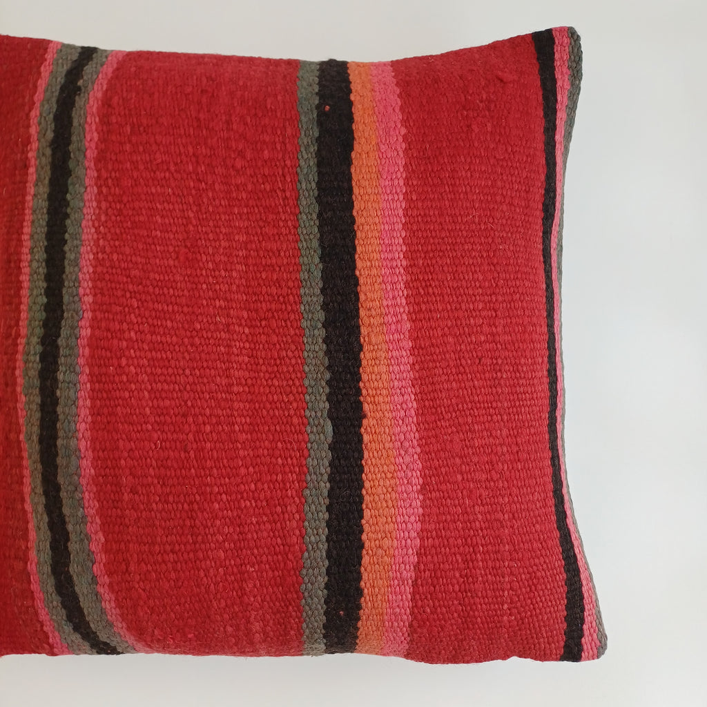 Moroccan Handmade Multicoloured Rug Cushion Cover 20''x20'' / 50x50 CM