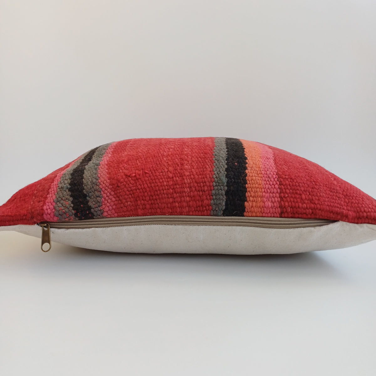 Moroccan Handmade Multicoloured Rug Cushion Cover 20''x20'' / 50x50 CM