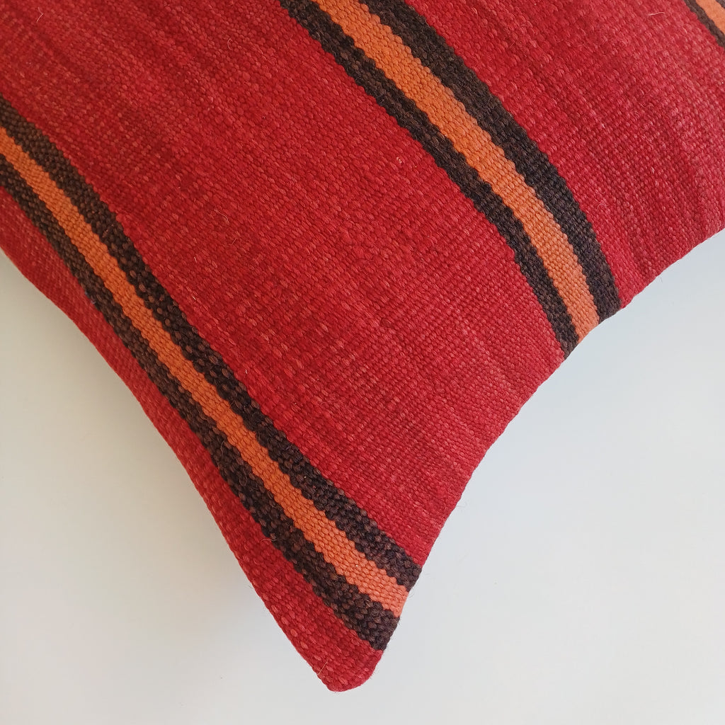 Moroccan Handmade Multicoloured Rug Cushion Cover 20''x20'' / 50x50 CM
