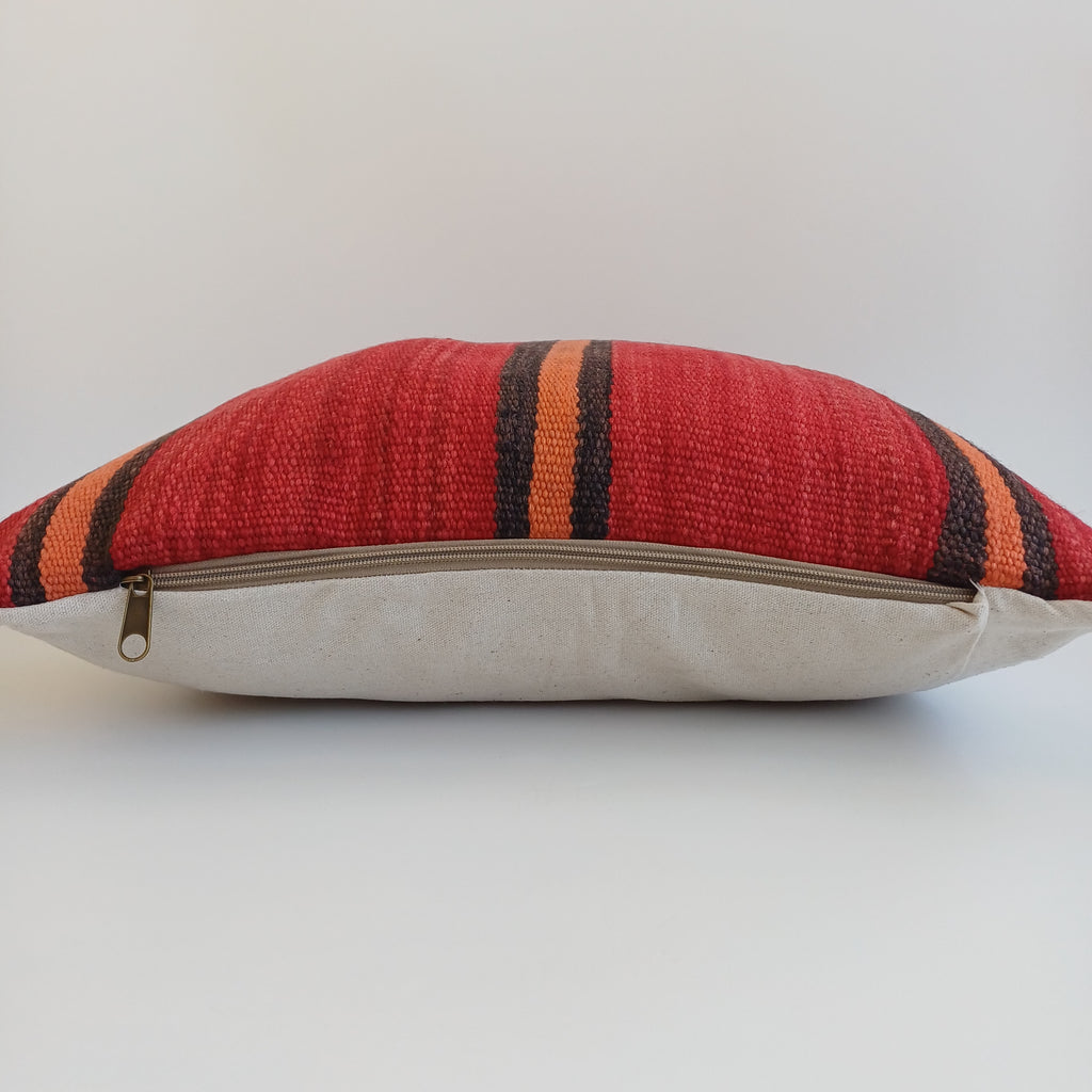 Moroccan Handmade Multicoloured Rug Cushion Cover 20''x20'' / 50x50 CM