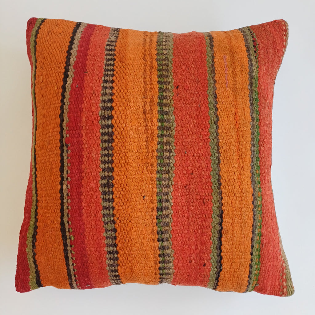Moroccan Handmade Multicoloured Rug Cushion Cover 19''x19'' / 48x48 CM