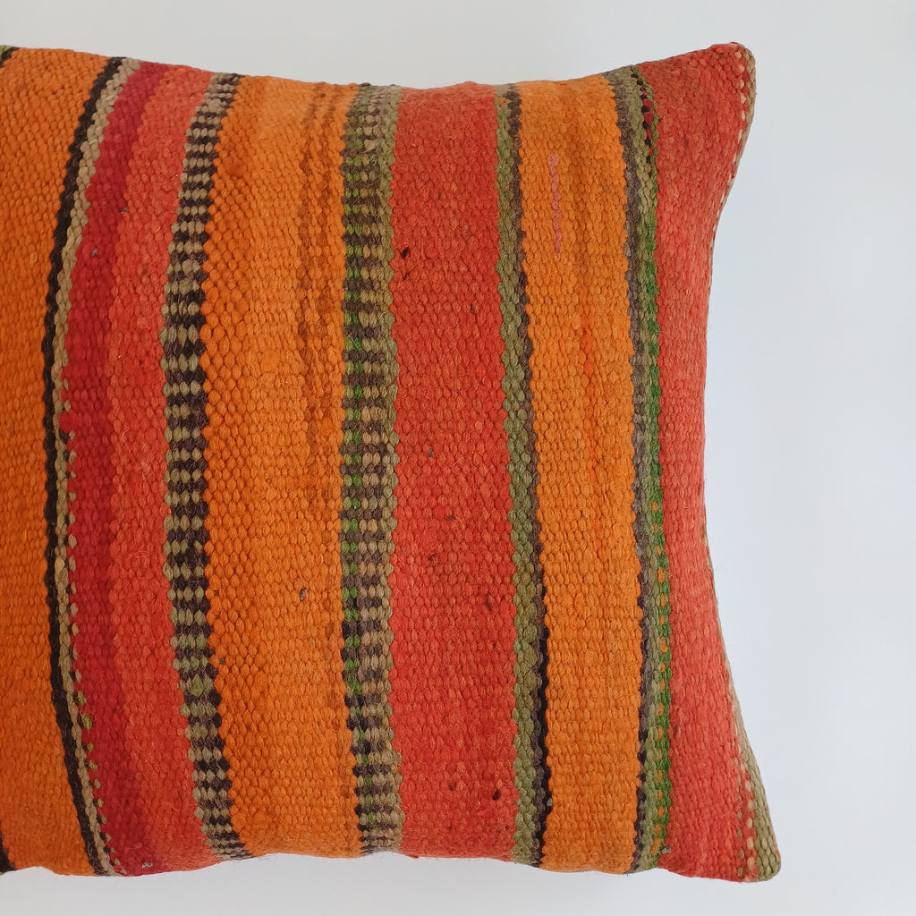 Moroccan Handmade Multicoloured Rug Cushion Cover 19''x19'' / 48x48 CM