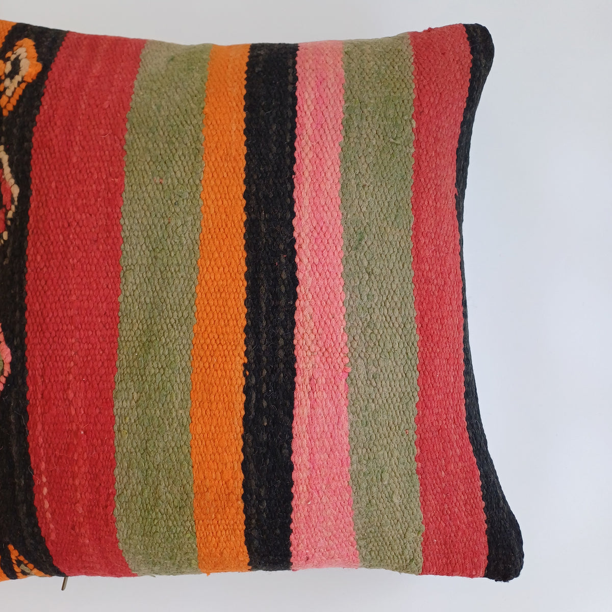 Moroccan Handmade Multicoloured Rug Cushion Cover 20''x20'' / 50x50 CM
