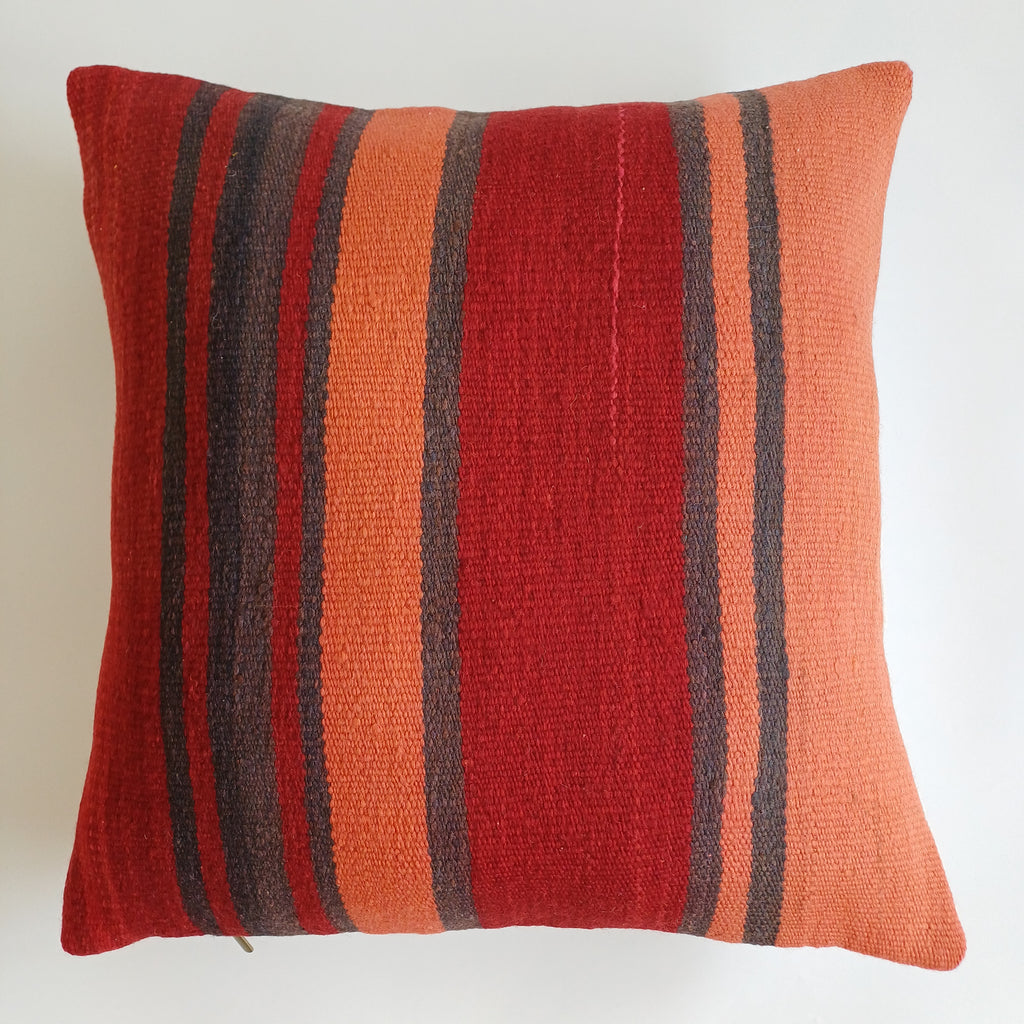 Moroccan Handmade Multicoloured Rug Cushion Cover 20''x20'' / 50x50 CM