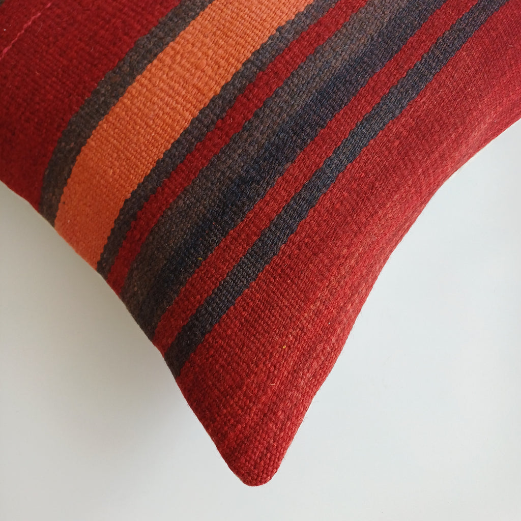 Moroccan Handmade Multicoloured Rug Cushion Cover 20''x20'' / 50x50 CM