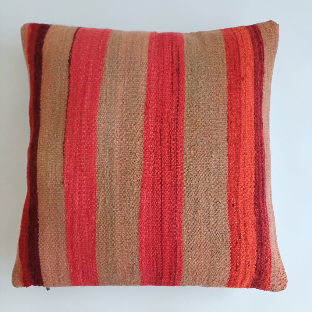 Moroccan Handmade Multicoloured Rug Cushion Cover 20''x20'' / 50x50 CM