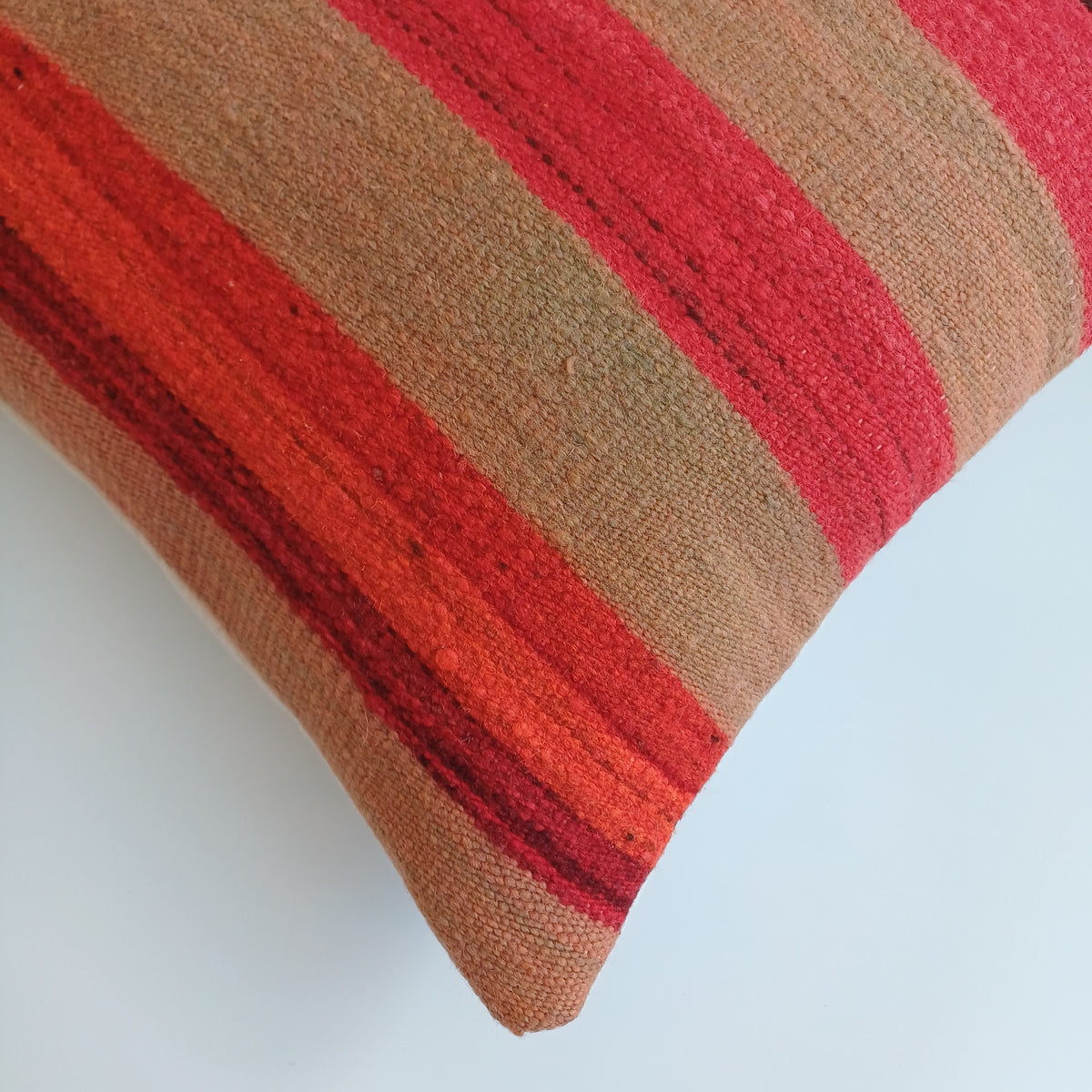 Moroccan Handmade Multicoloured Rug Cushion Cover 20''x20'' / 50x50 CM