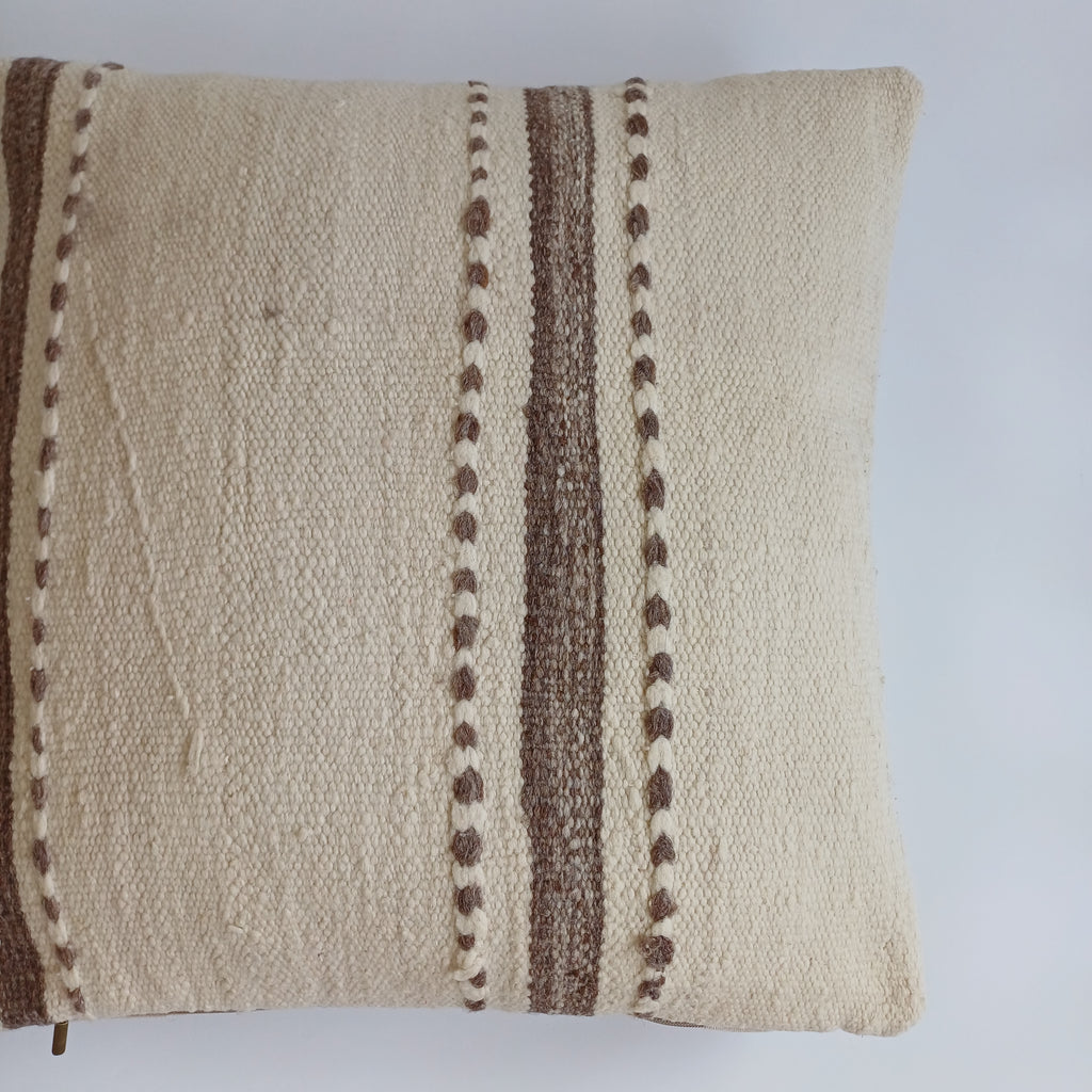 Moroccan Handmade Multicoloured Rug Cushion Cover 20''x20'' / 50x50 CM