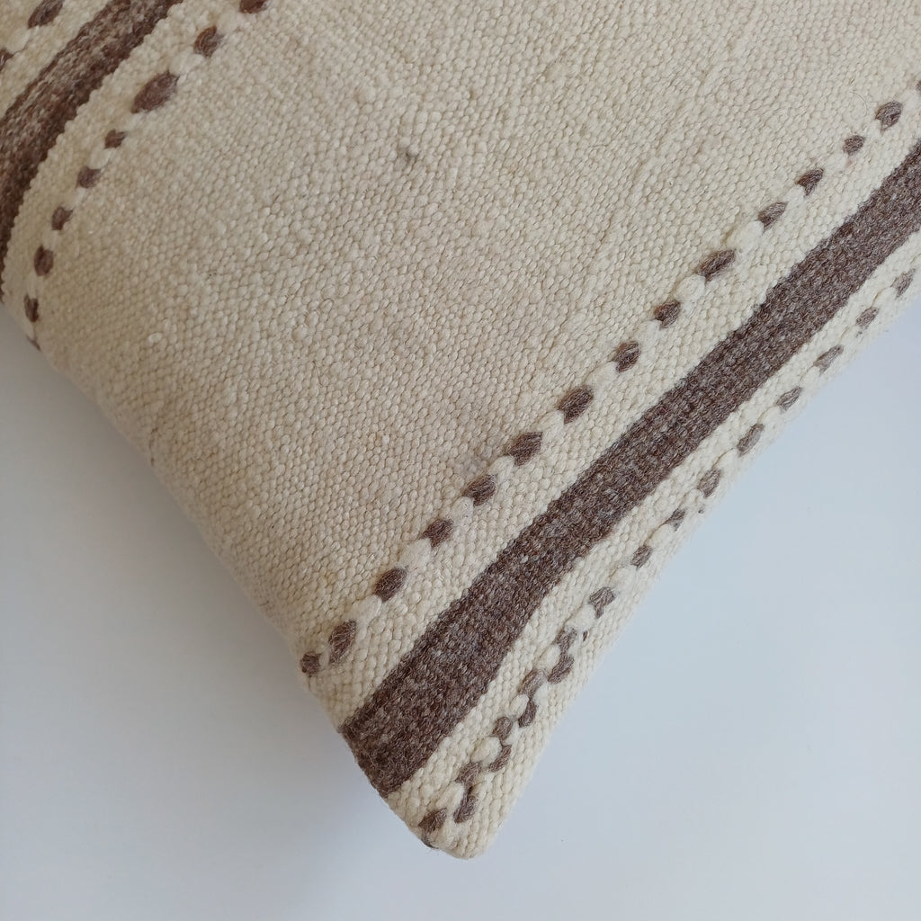 Moroccan Handmade Multicoloured Rug Cushion Cover 20''x20'' / 50x50 CM