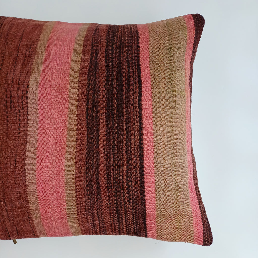 Moroccan Handmade Multicoloured Rug Cushion Cover 20''x20'' / 50x50 CM