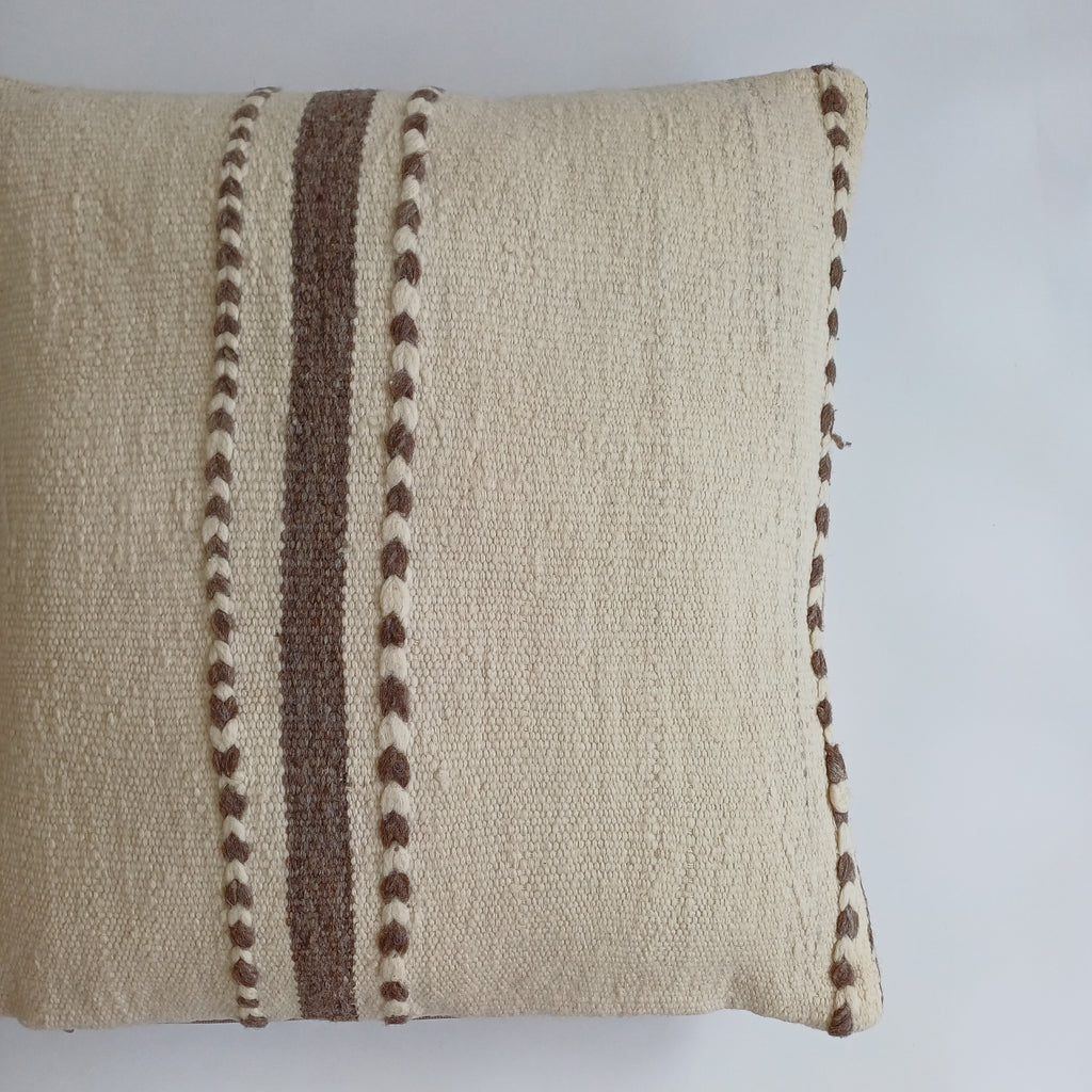 Moroccan Handmade Multicoloured Rug Cushion Cover 20''x20'' / 50x50 CM