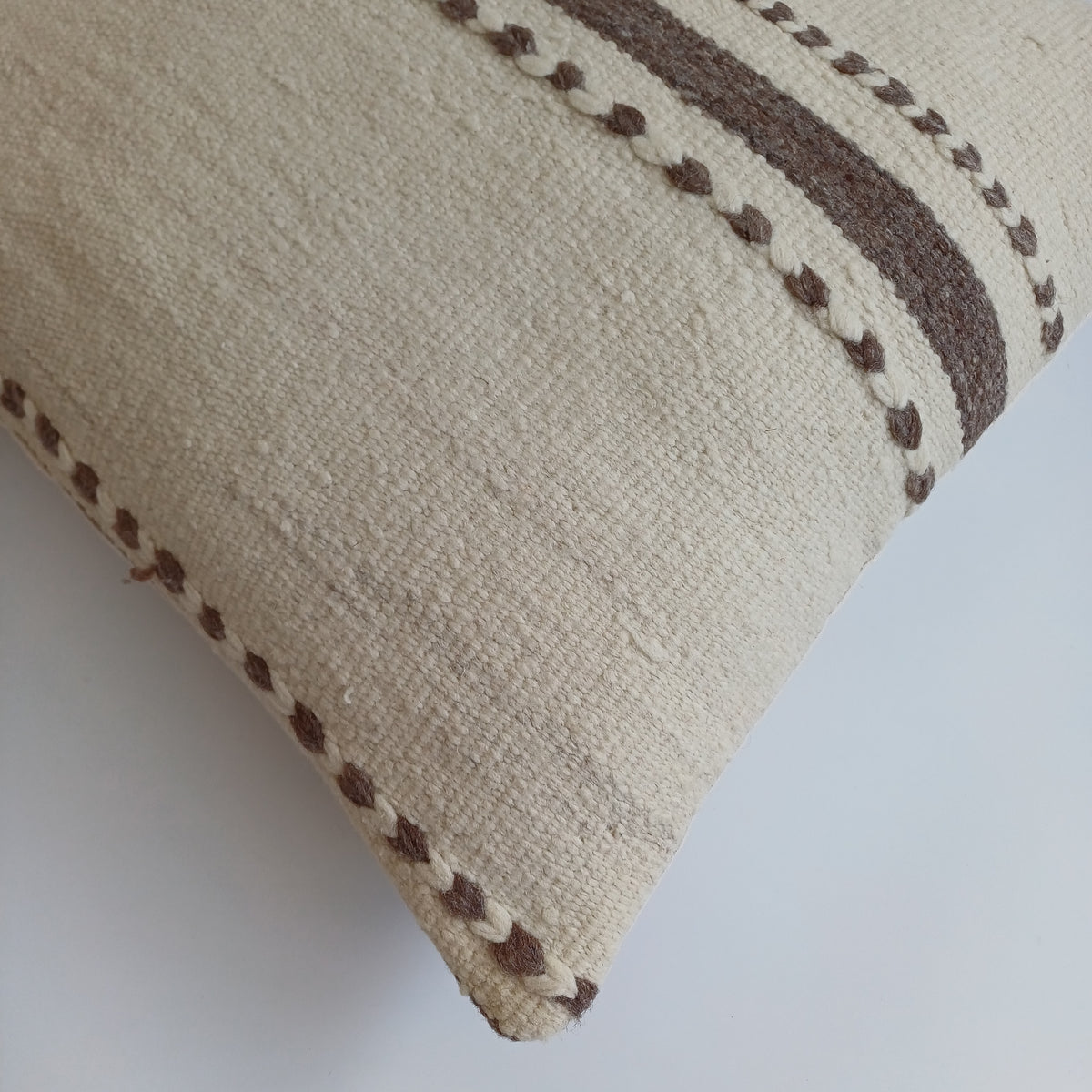 Moroccan Handmade Multicoloured Rug Cushion Cover 20''x20'' / 50x50 CM