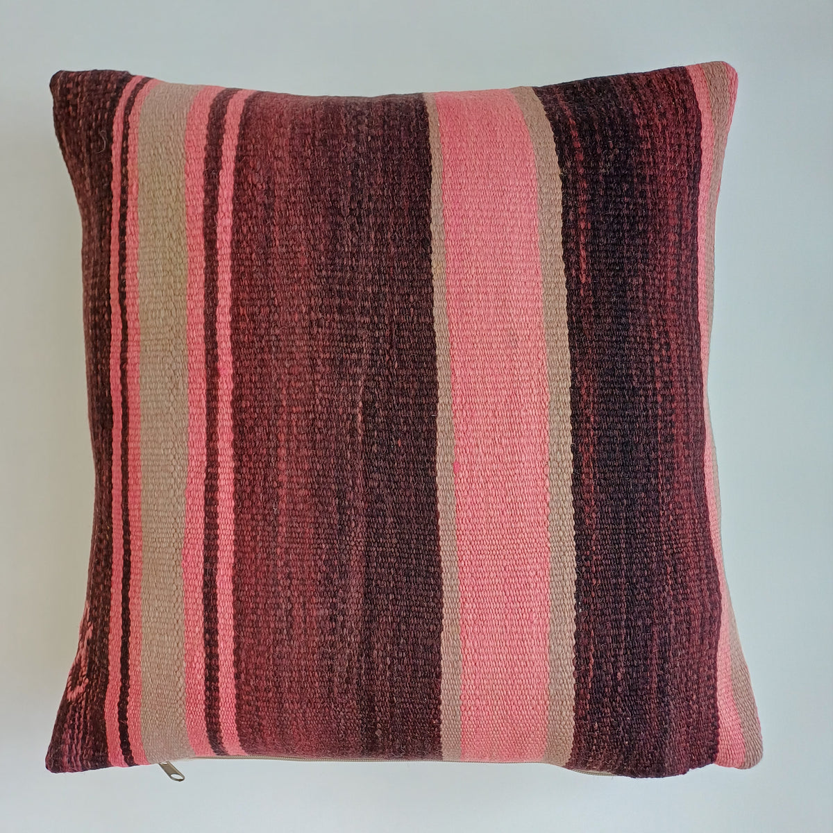 Moroccan Handmade Multicoloured Rug Cushion Cover 20''x20'' / 50x50 CM