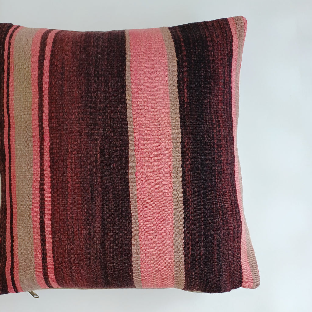 Moroccan Handmade Multicoloured Rug Cushion Cover 20''x20'' / 50x50 CM