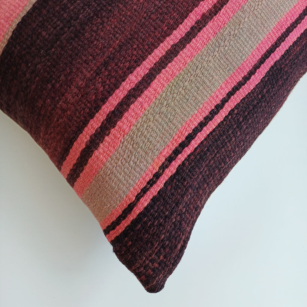 Moroccan Handmade Multicoloured Rug Cushion Cover 20''x20'' / 50x50 CM