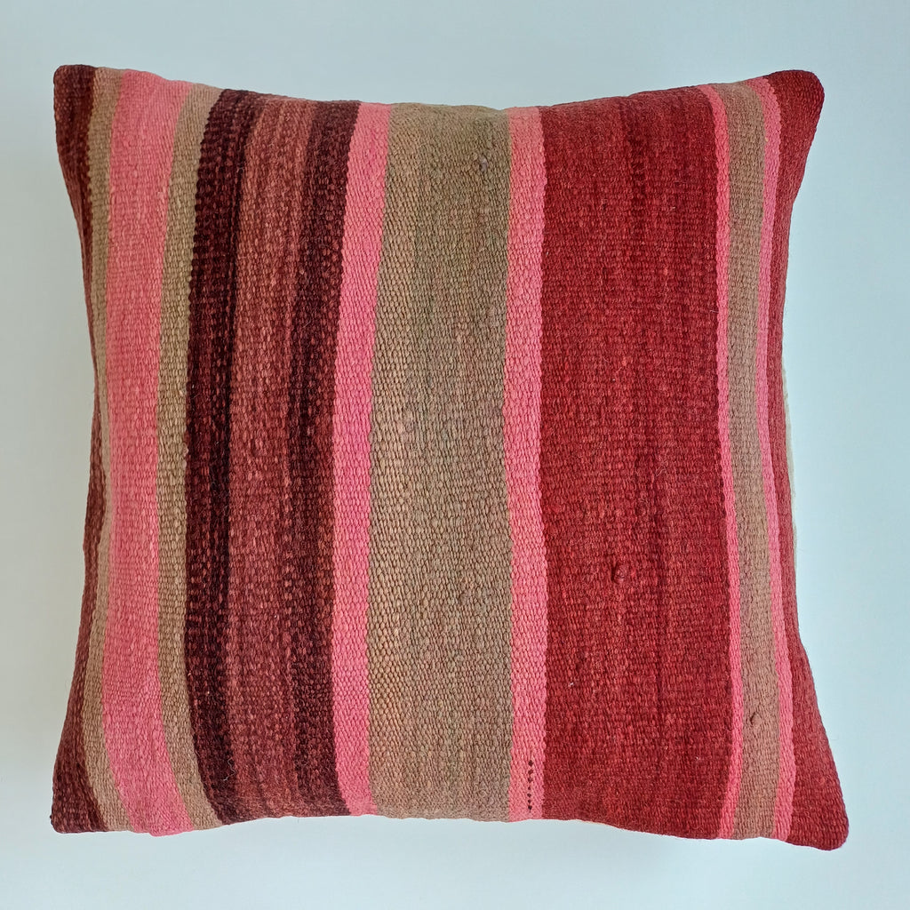 Moroccan Handmade Multicoloured Rug Cushion Cover 20''x20'' / 50x50 CM
