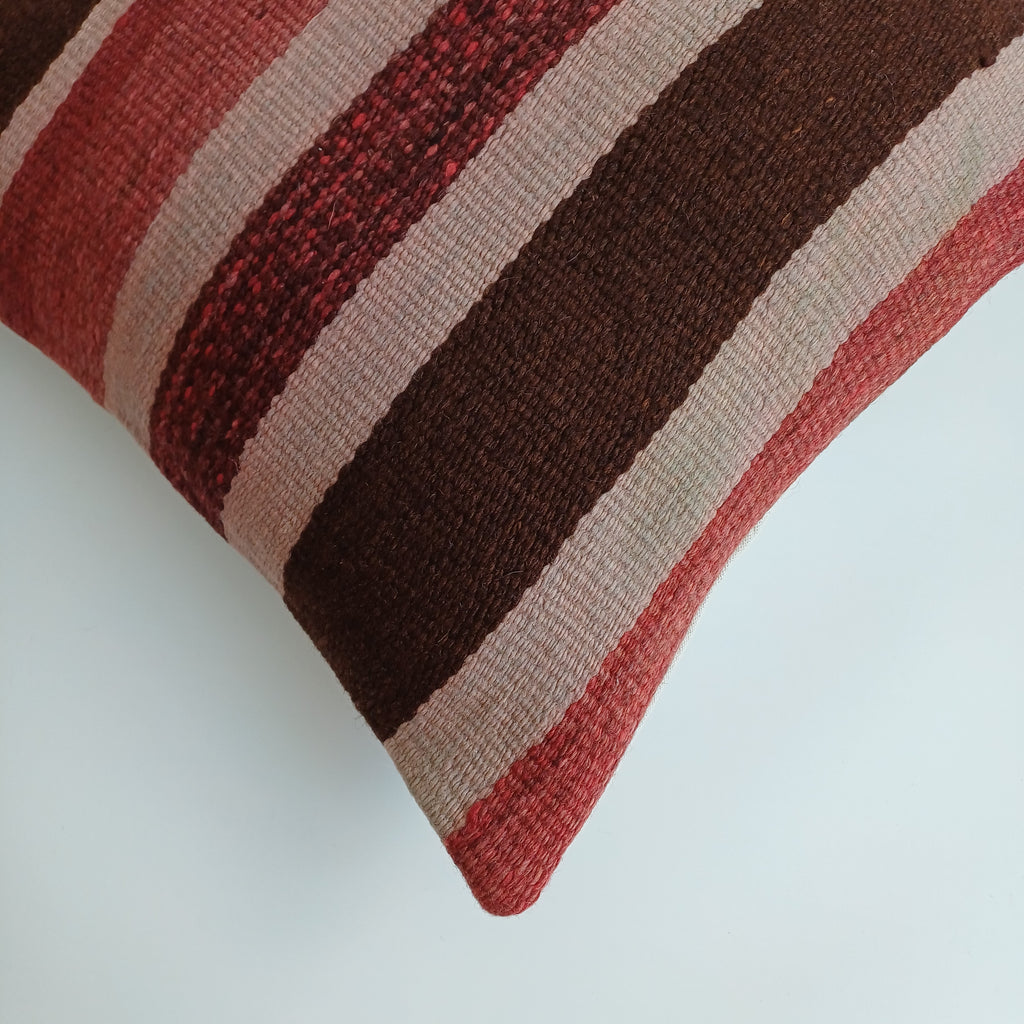 Moroccan Handmade Multicoloured Rug Cushion Cover 20''x20'' / 50x50 CM