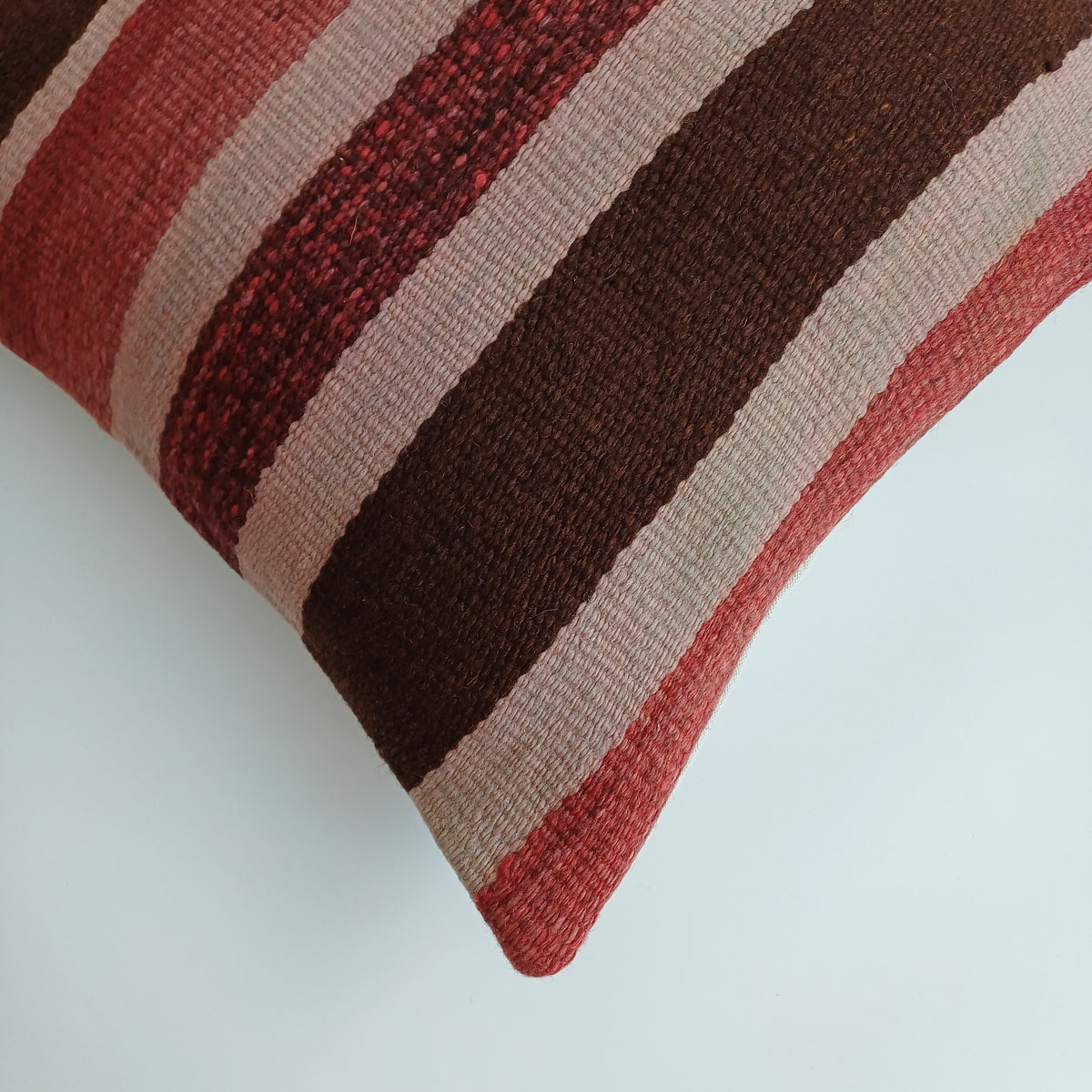 Moroccan Handmade Multicoloured Rug Cushion Cover 20''x20'' / 50x50 CM