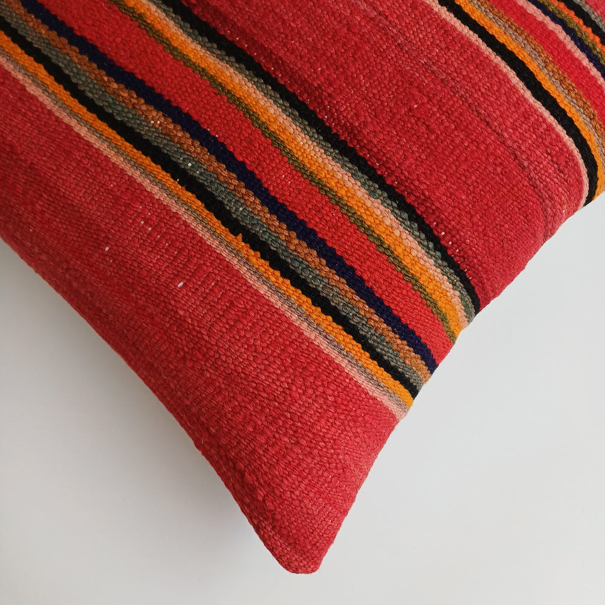 Moroccan Handmade Multicoloured Rug Cushion Cover 20''x20'' / 50x50 CM