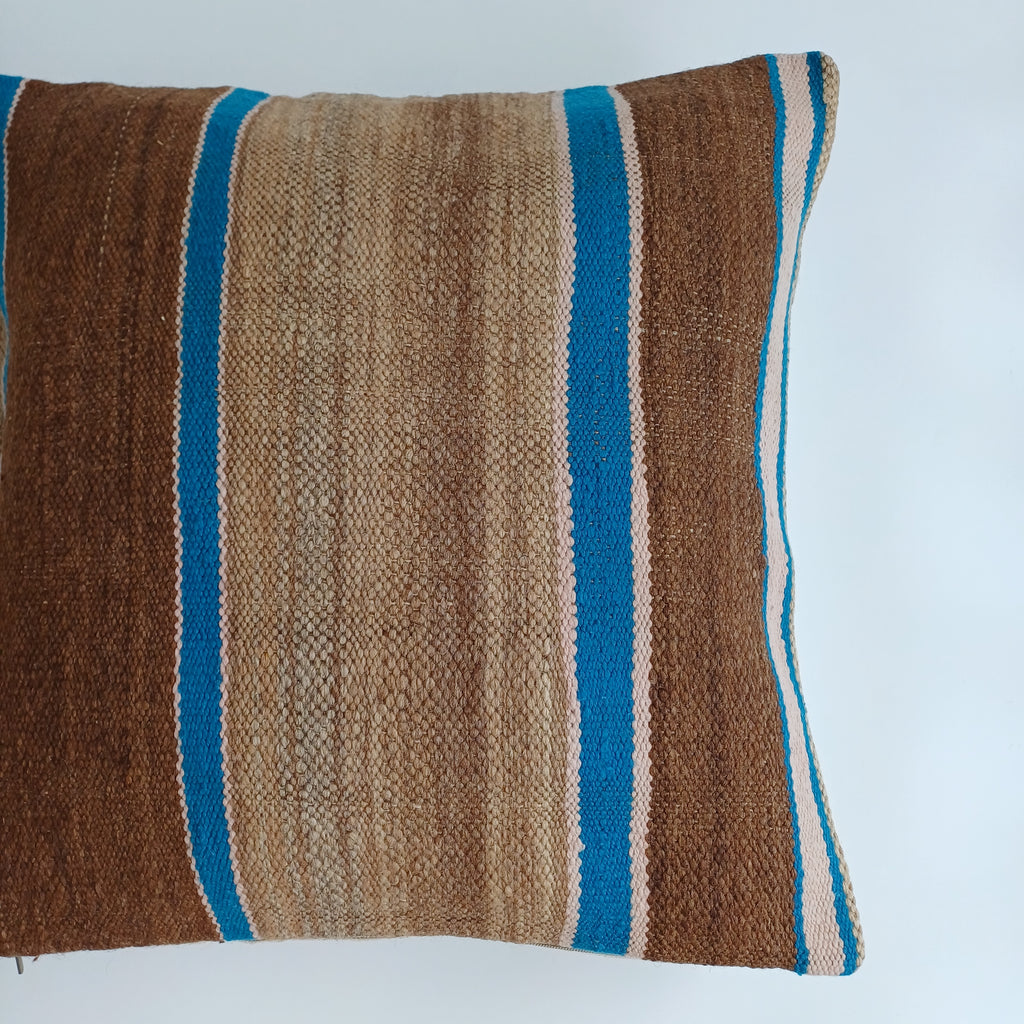 Moroccan Handmade Multicoloured Rug Cushion Cover 20''x20'' / 50x50 CM