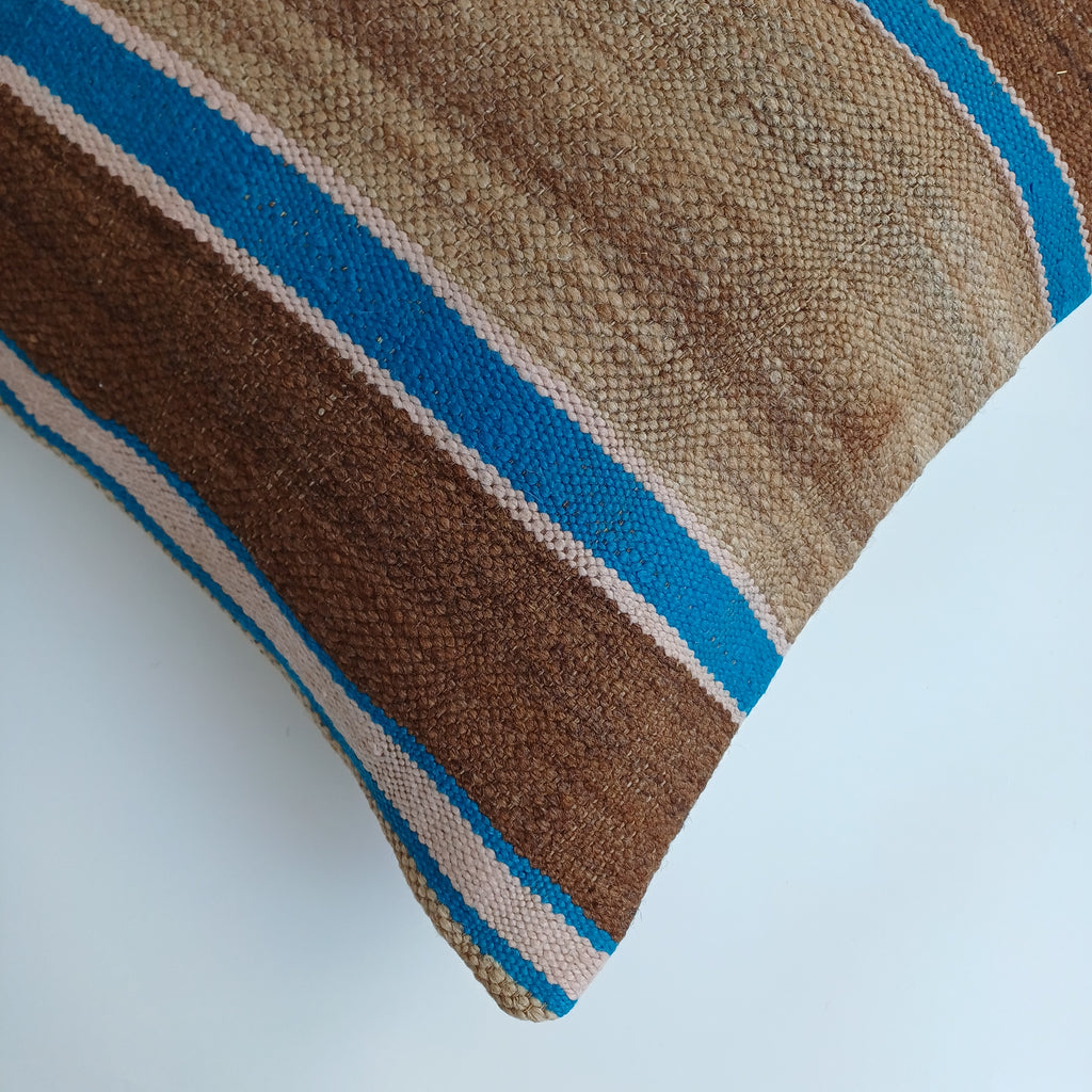 Moroccan Handmade Multicoloured Rug Cushion Cover 20''x20'' / 50x50 CM