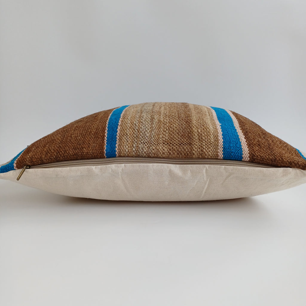 Moroccan Handmade Multicoloured Rug Cushion Cover 20''x20'' / 50x50 CM