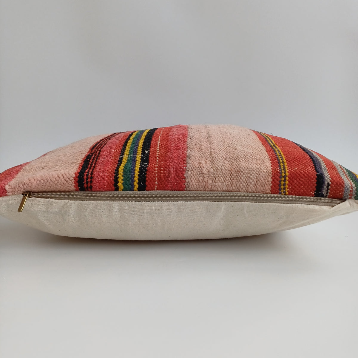 Moroccan Handmade Multicoloured Rug Cushion Cover 20''x20'' / 50x50 CM