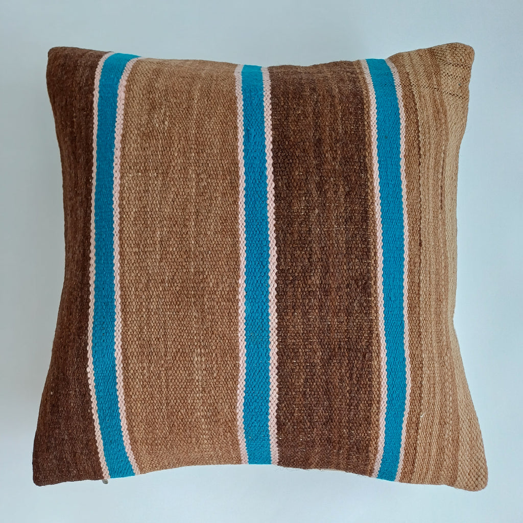 Moroccan Handmade Multicoloured Rug Cushion Cover 20''x20'' / 50x50 CM