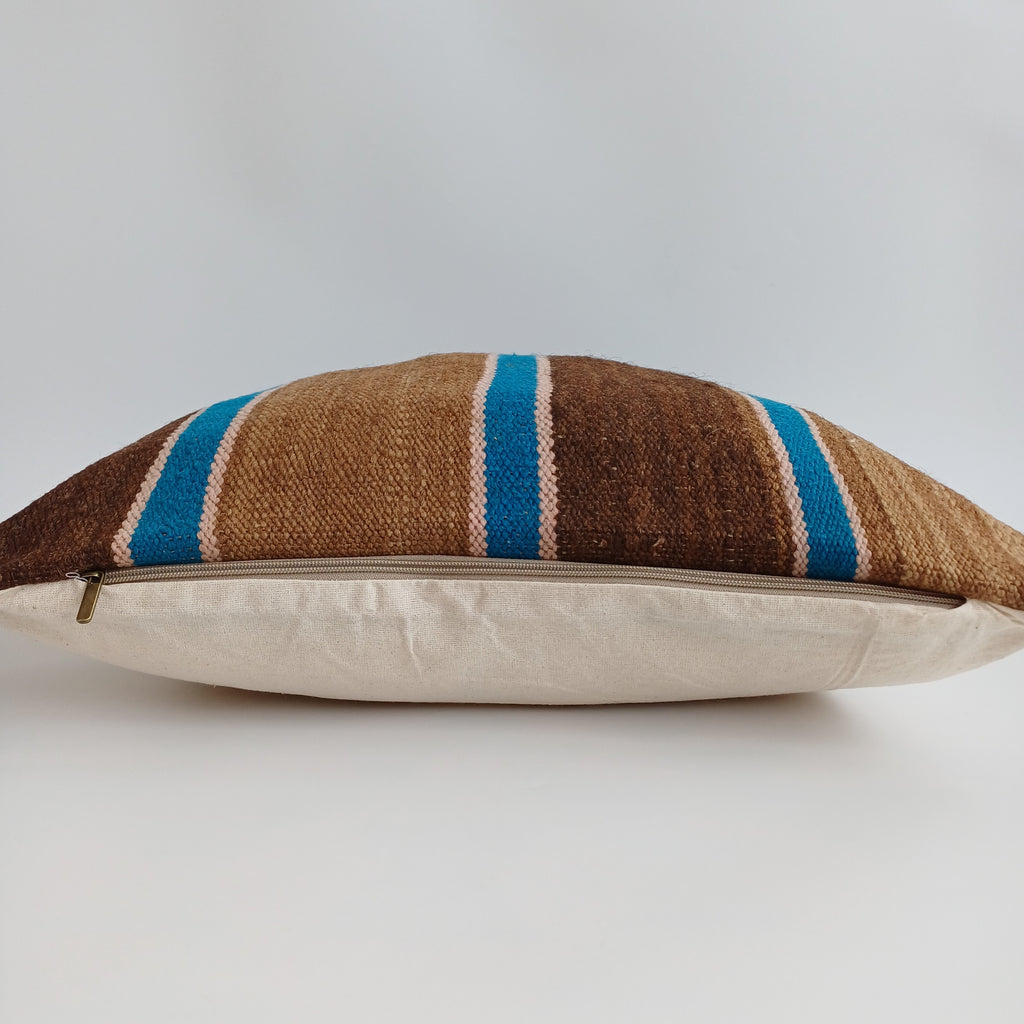 Moroccan Handmade Multicoloured Rug Cushion Cover 20''x20'' / 50x50 CM