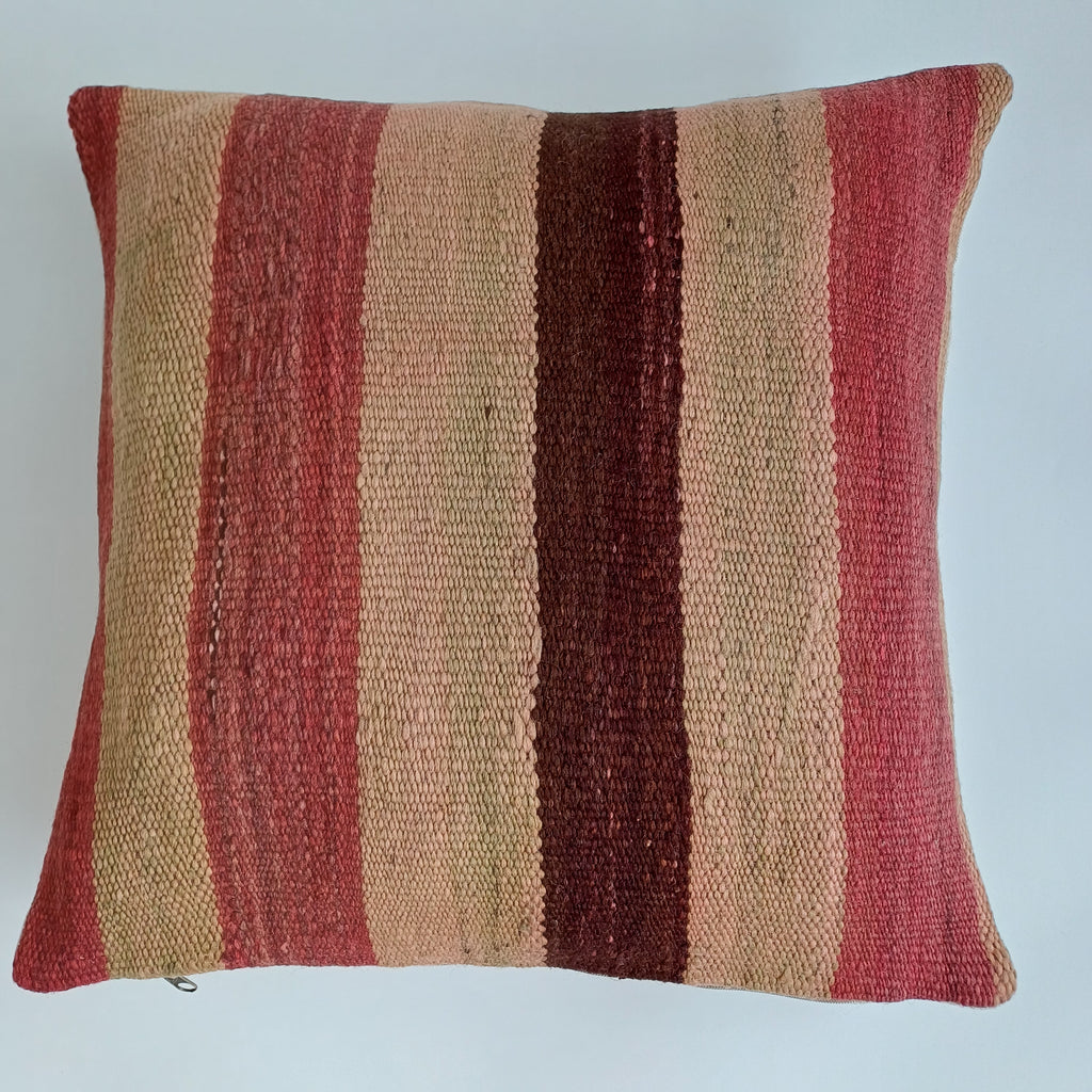 Moroccan Handmade Multicoloured Rug Cushion Cover 20''x20'' / 50x50 CM