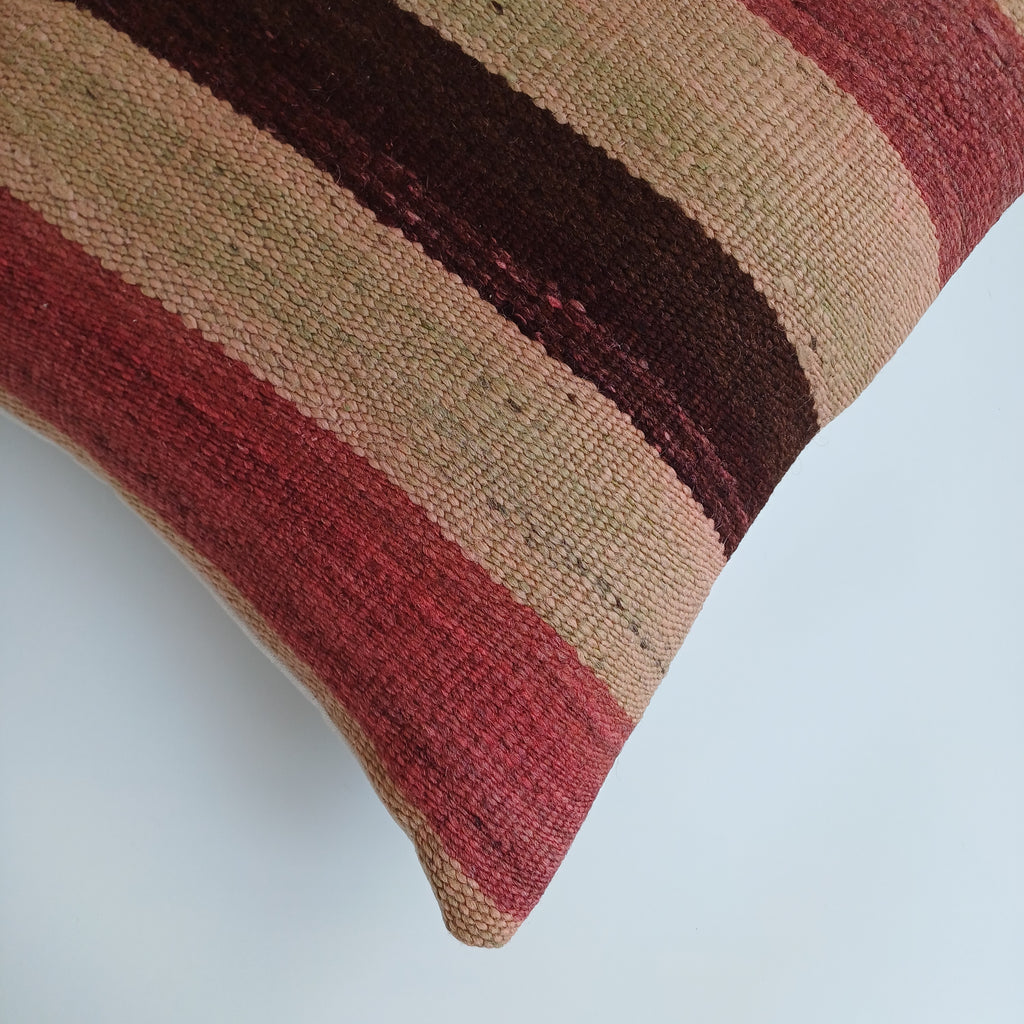Moroccan Handmade Multicoloured Rug Cushion Cover 20''x20'' / 50x50 CM