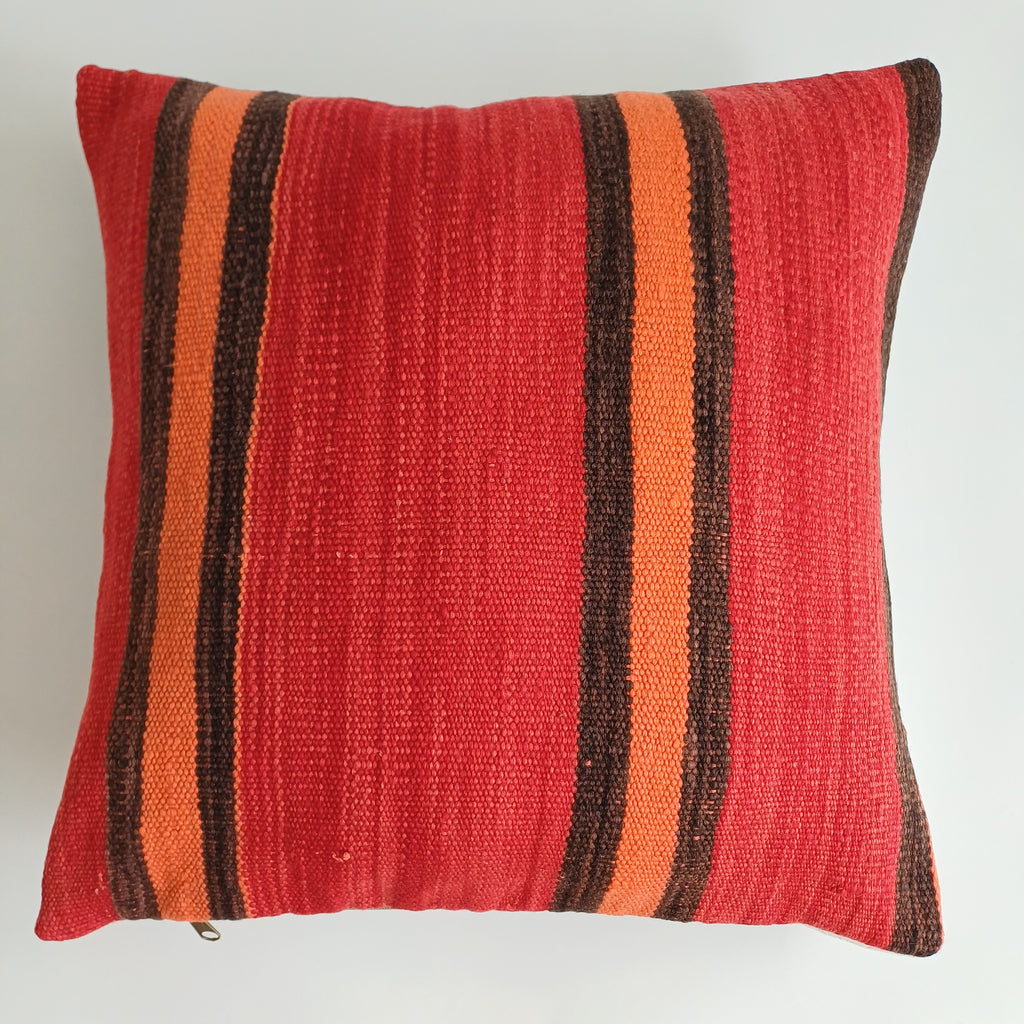 Moroccan Handmade Multicoloured Rug Cushion Cover 20''x20'' / 50x50 CM