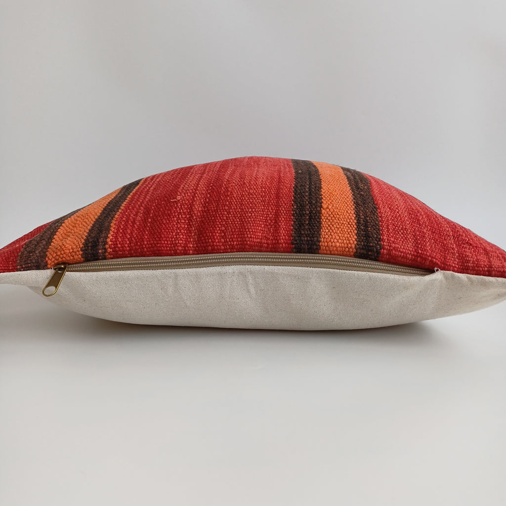 Moroccan Handmade Multicoloured Rug Cushion Cover 20''x20'' / 50x50 CM