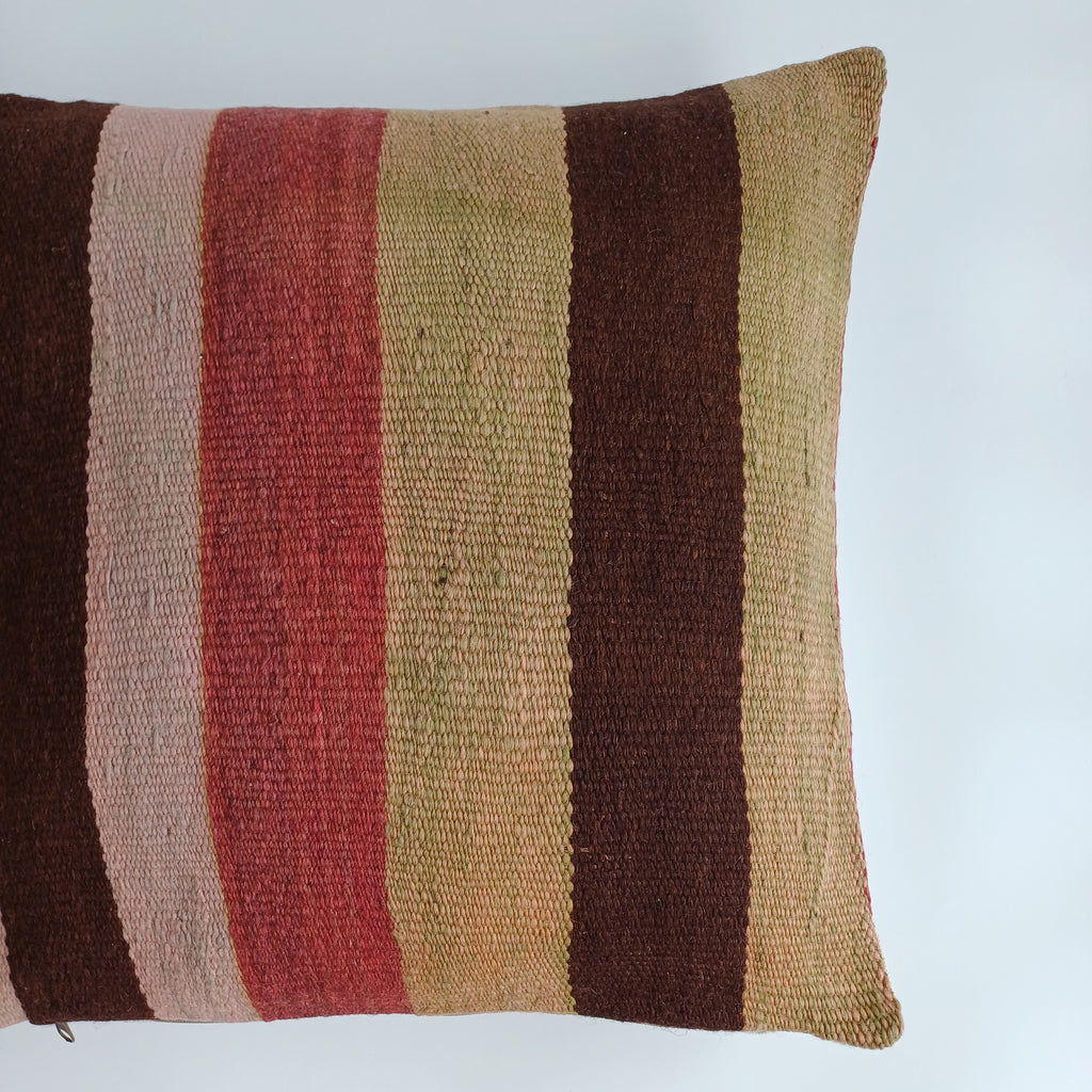 Moroccan Handmade Multicoloured Rug Cushion Cover 20''x20'' / 50x50 CM