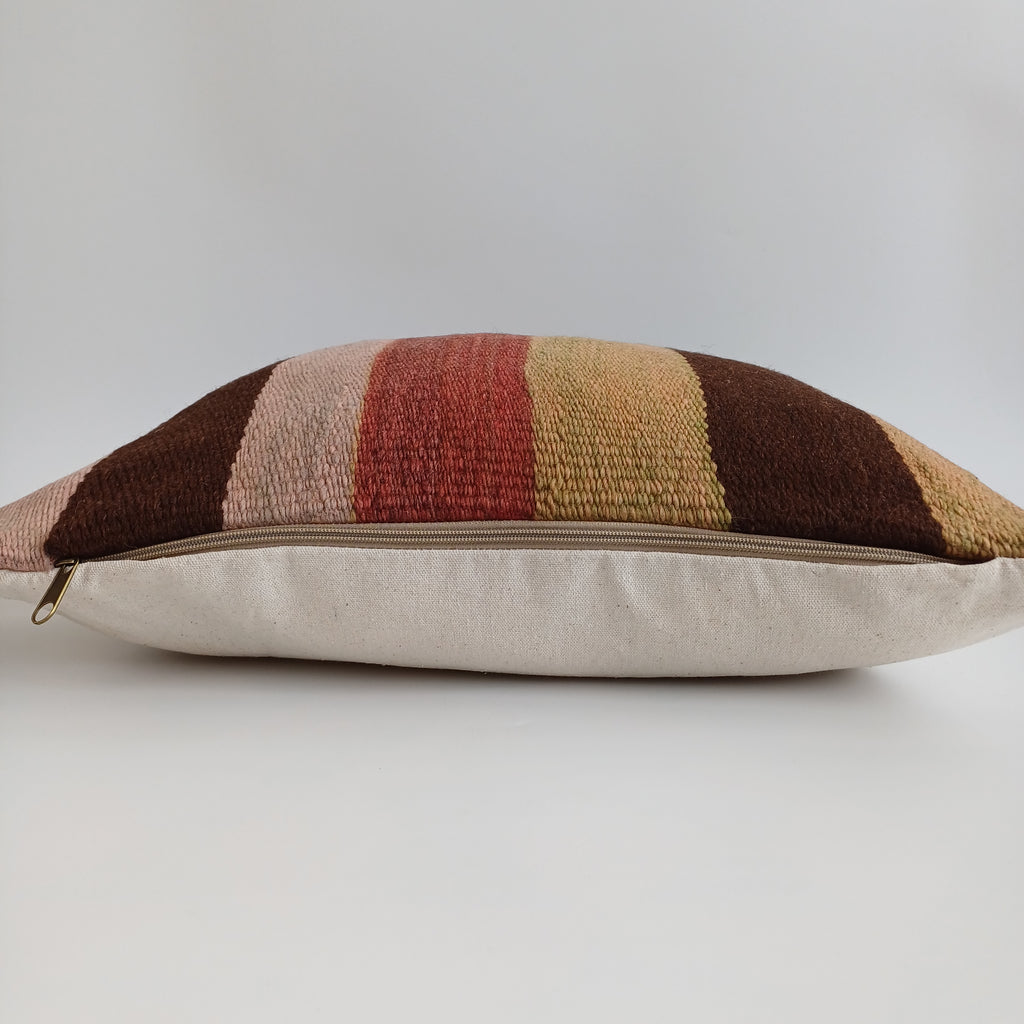 Moroccan Handmade Multicoloured Rug Cushion Cover 20''x20'' / 50x50 CM