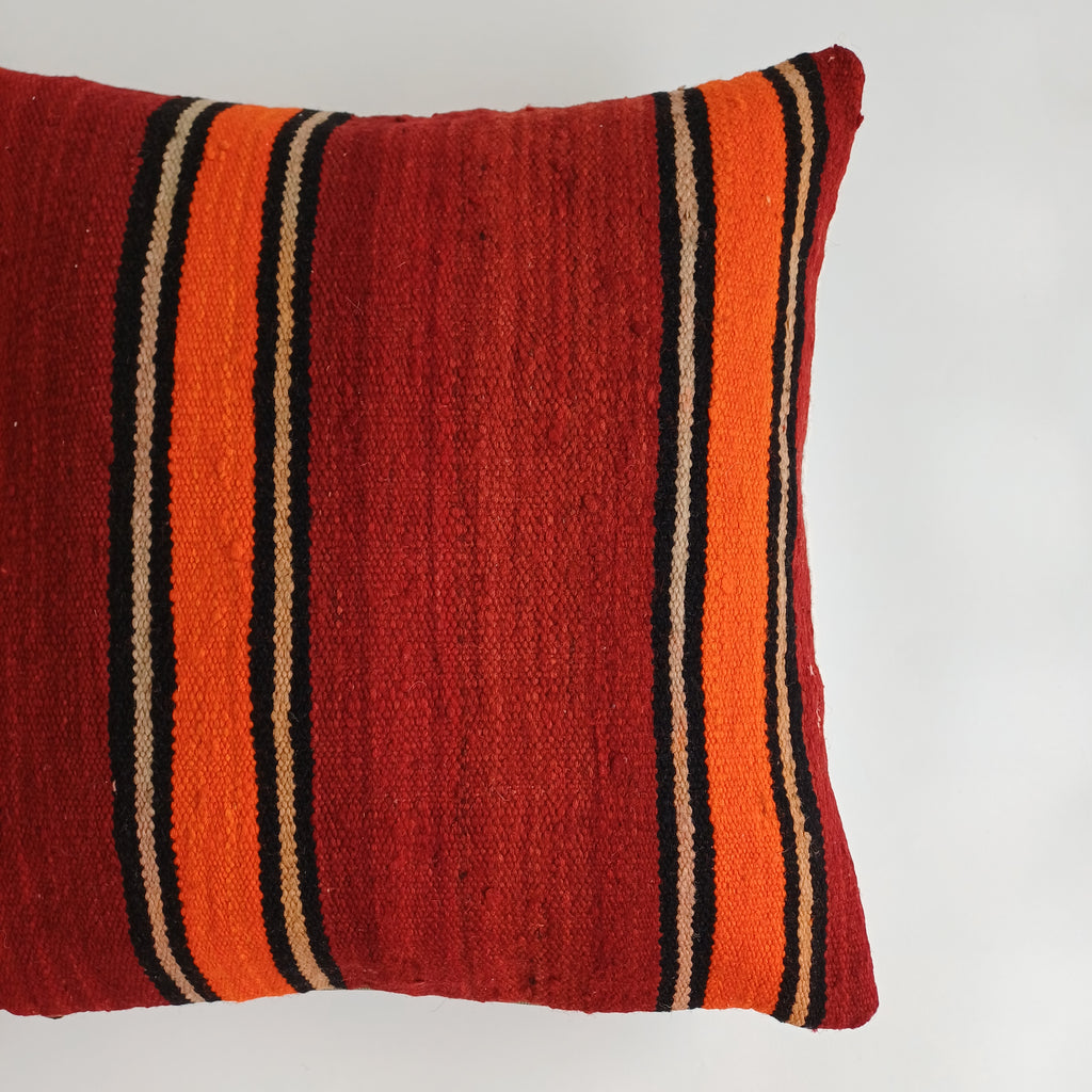 Moroccan Handmade Multicoloured Rug Cushion Cover 20''x20'' / 50x50 CM