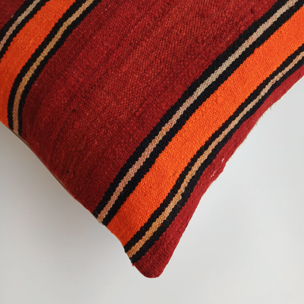 Moroccan Handmade Multicoloured Rug Cushion Cover 20''x20'' / 50x50 CM