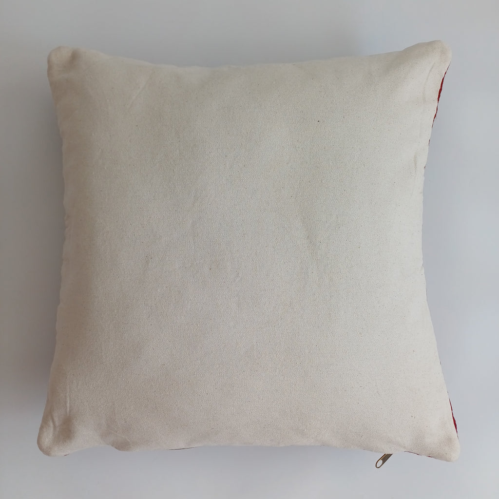 Moroccan Handmade Multicoloured Rug Cushion Cover 20''x20'' / 50x50 CM