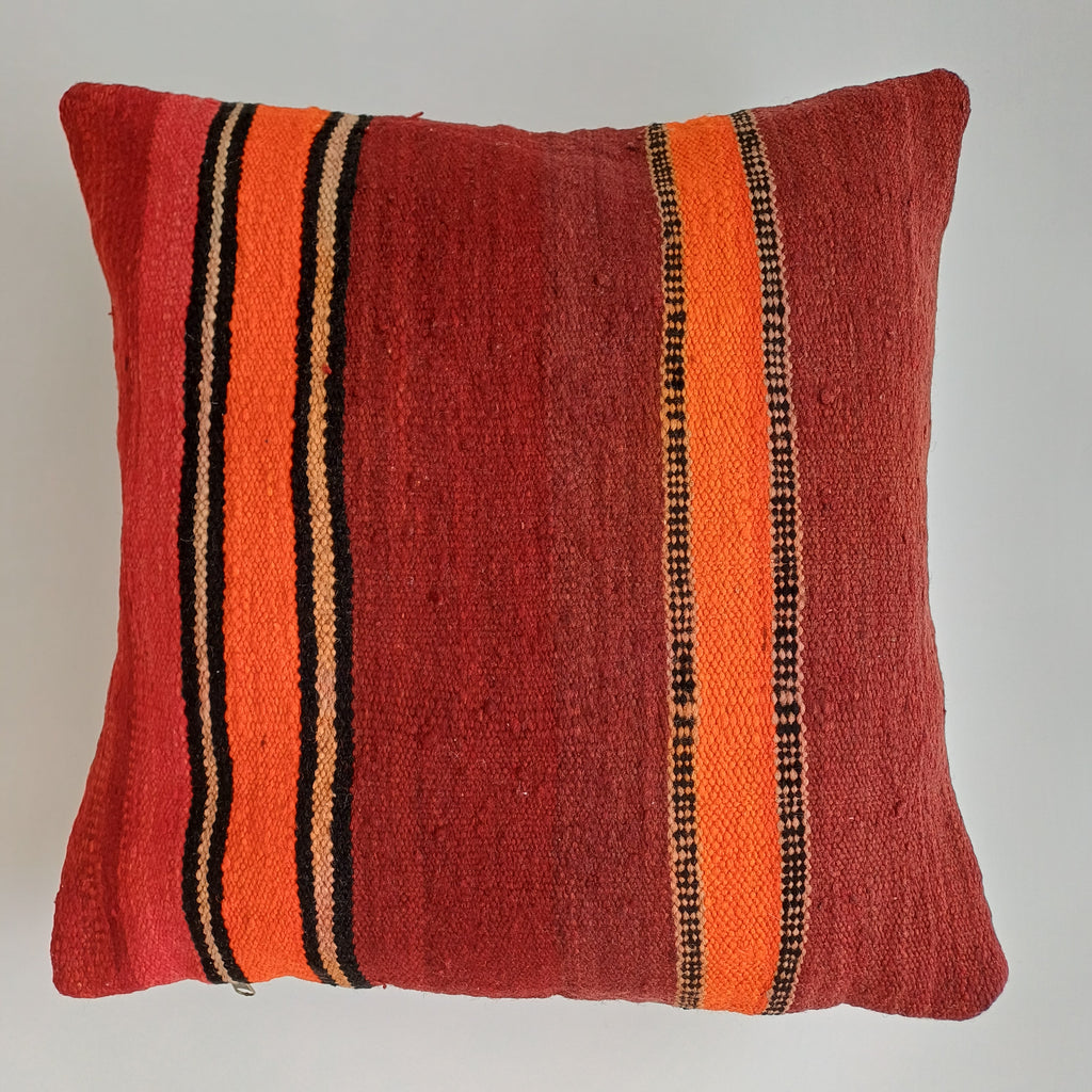 Moroccan Handmade Multicoloured Rug Cushion Cover 20''x20'' / 50x50 CM
