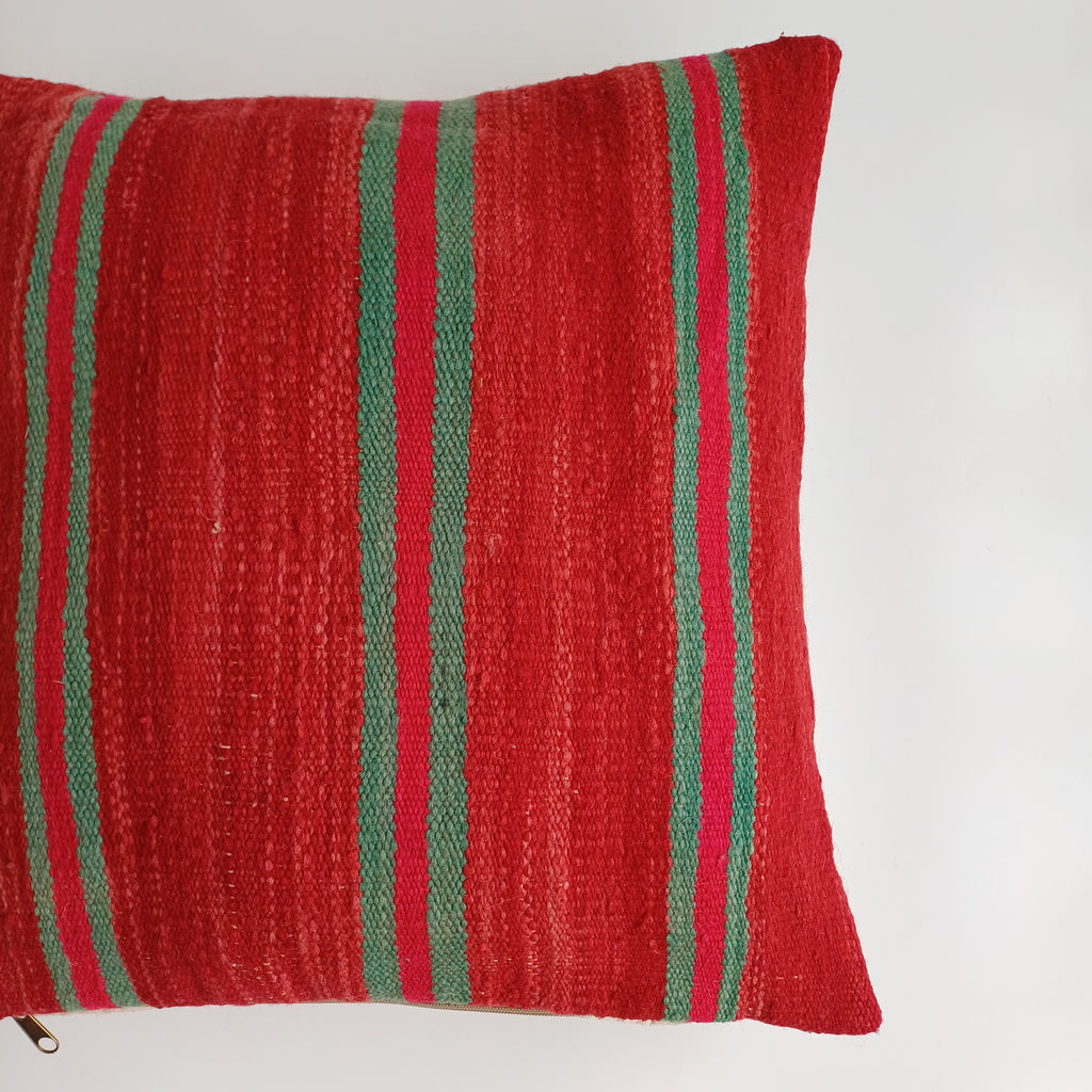 Moroccan Handmade Multicoloured Rug Cushion Cover 20''x20'' / 50x50 CM