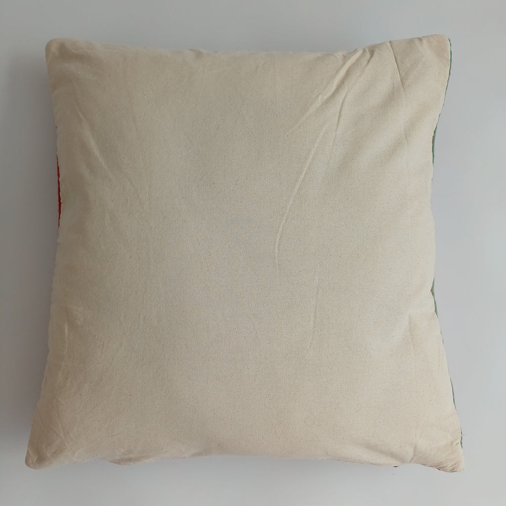 Moroccan Handmade Multicoloured Rug Cushion Cover 20''x20'' / 50x50 CM