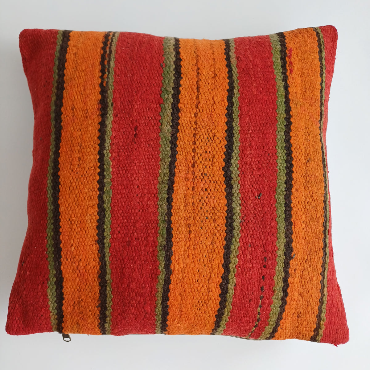 Moroccan Handmade Multicoloured Rug Cushion Cover 19''x19'' / 48x48 CM