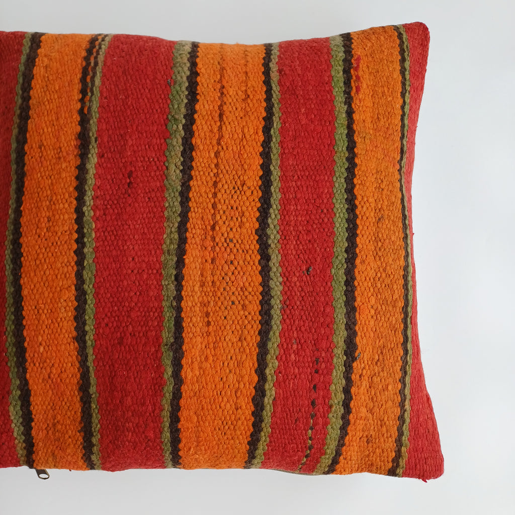 Moroccan Handmade Multicoloured Rug Cushion Cover 19''x19'' / 48x48 CM