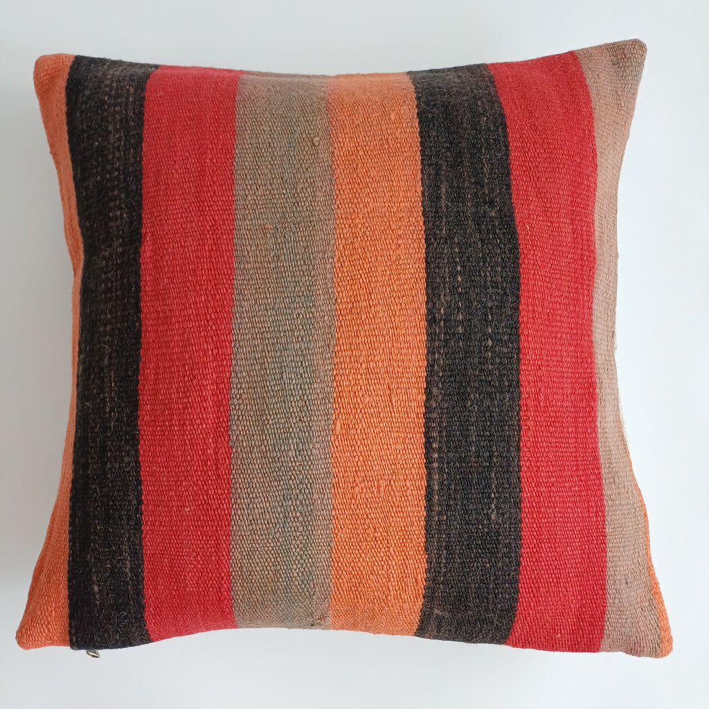 Moroccan Handmade Multicoloured Rug Cushion Cover 20''x20'' / 50x50 CM