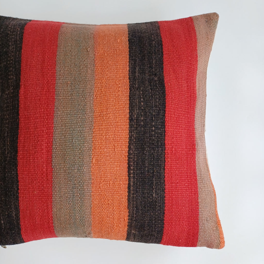 Moroccan Handmade Multicoloured Rug Cushion Cover 20''x20'' / 50x50 CM