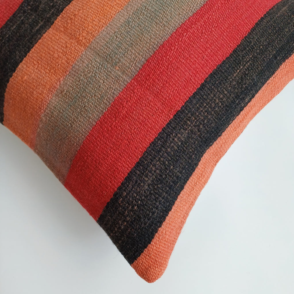 Moroccan Handmade Multicoloured Rug Cushion Cover 20''x20'' / 50x50 CM
