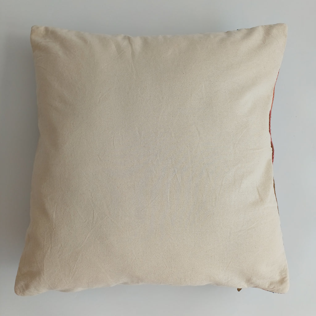 Moroccan Handmade Multicoloured Rug Cushion Cover 20''x20'' / 50x50 CM