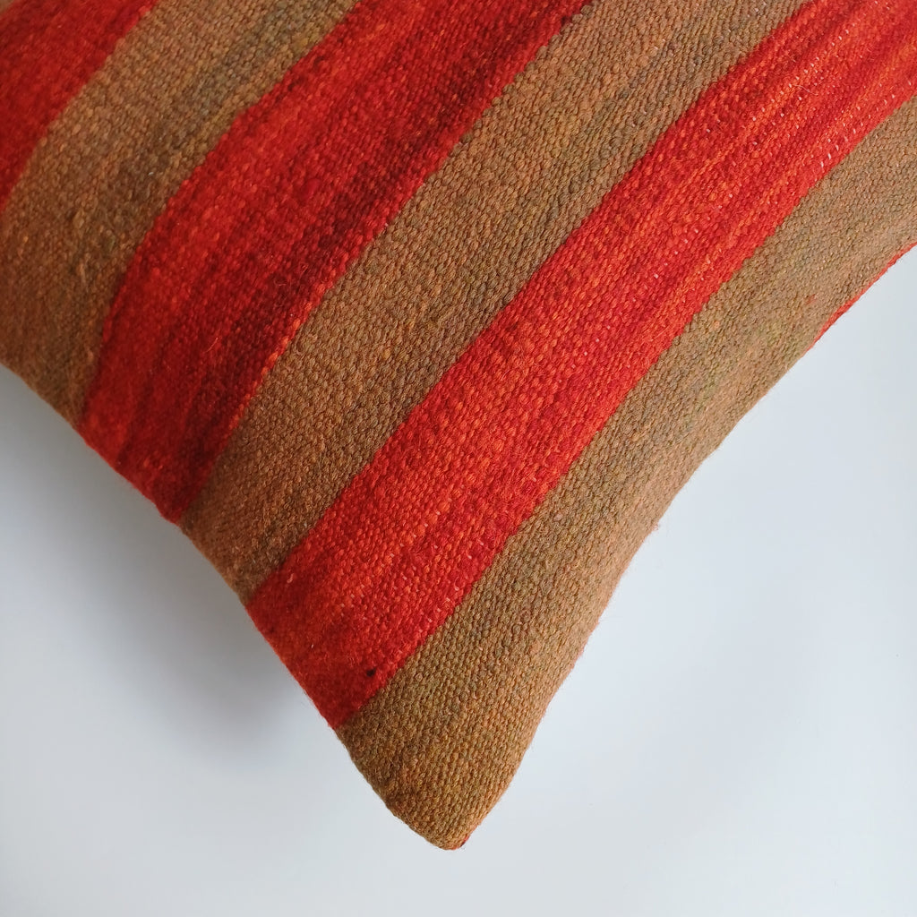 Moroccan Handmade Multicoloured Rug Cushion Cover 20''x20'' / 50x50 CM