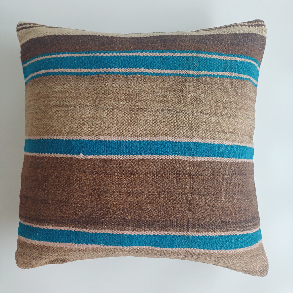 Moroccan Handmade Multicoloured Rug Cushion Cover 20''x20'' / 50x50 CM
